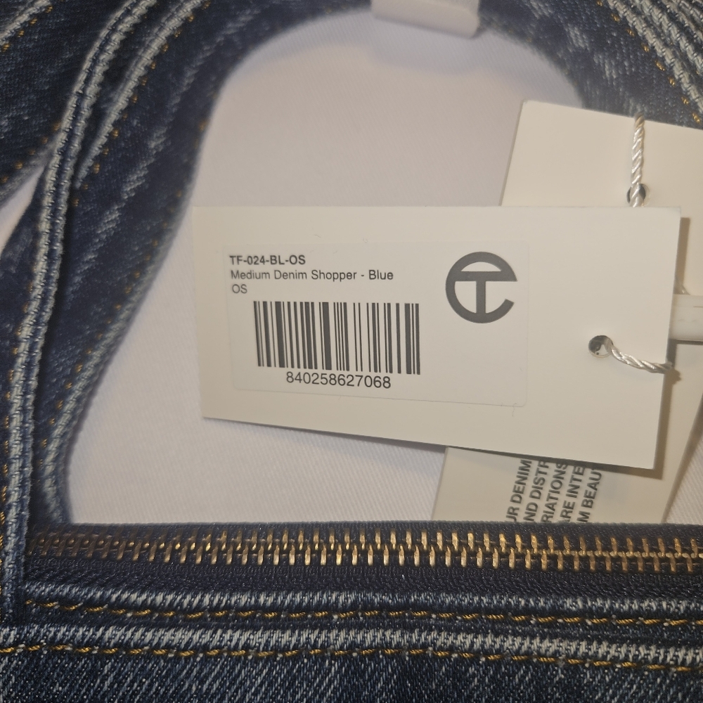 Telfar- Medium Denim Shopper - Blue - Picture 14 of 16